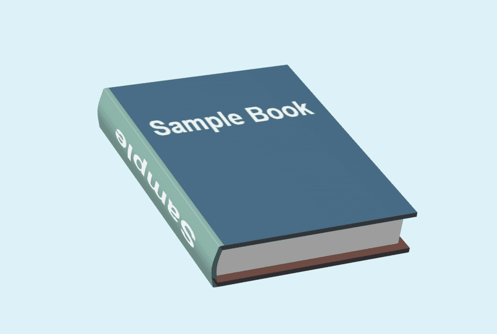 Sample Book 3D Models