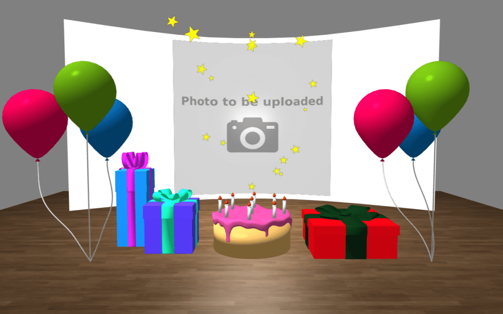 Birthday eCard style 2 with personalised photo upload