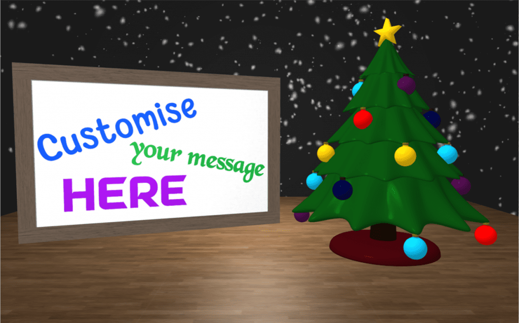 Christmas eCard style 1 with personalised message