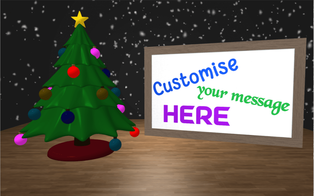 Christmas eCard style 2 with personalised message